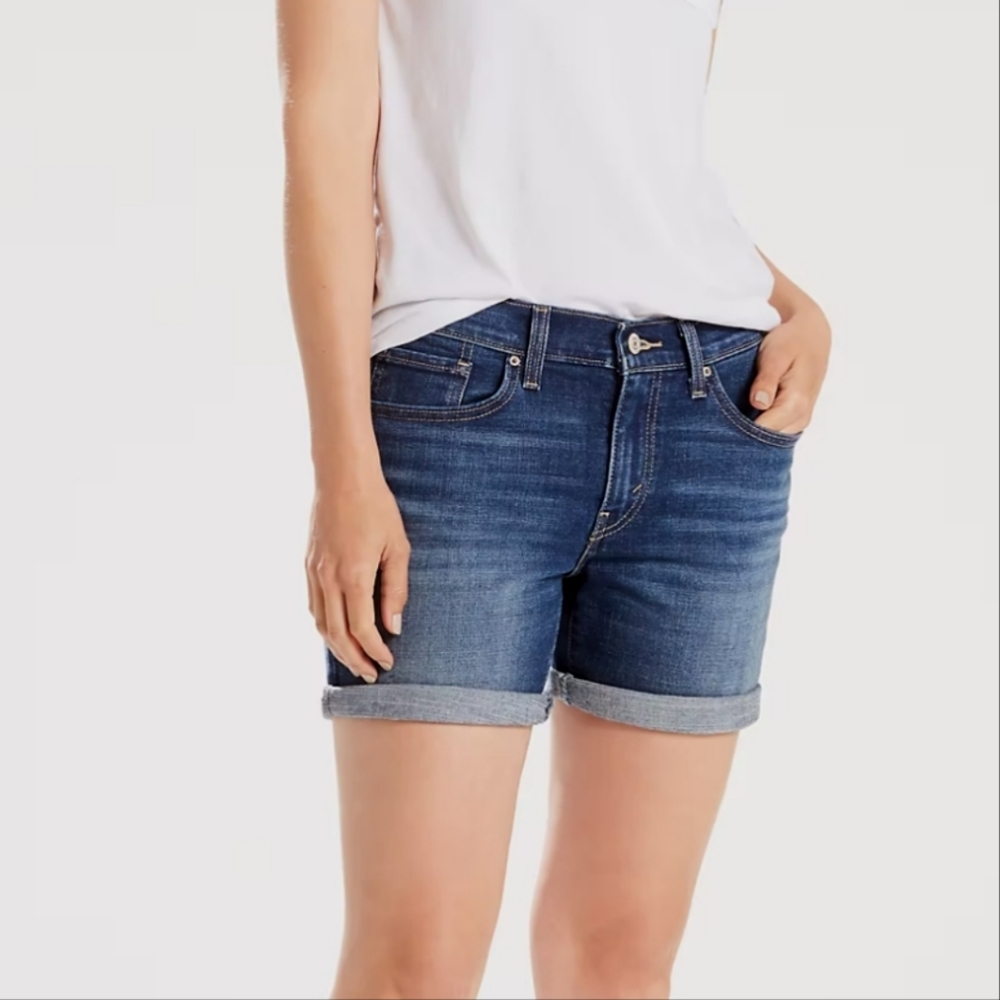 Levi's Classic Shorts Denim Jean Blue Women's 27 - Picture 1 of 5